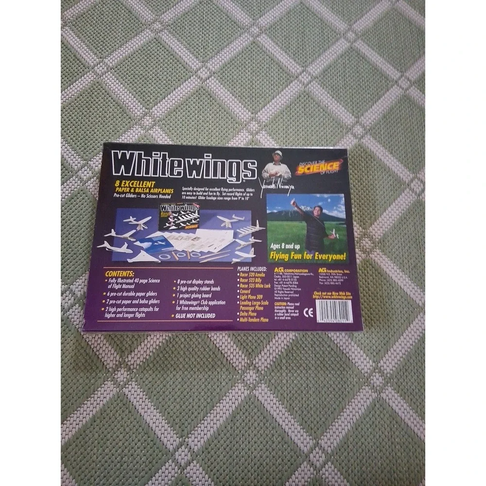 White Wings 8 Excellent Paper & Balsa Airplanes 1993 AG Industries Sealed